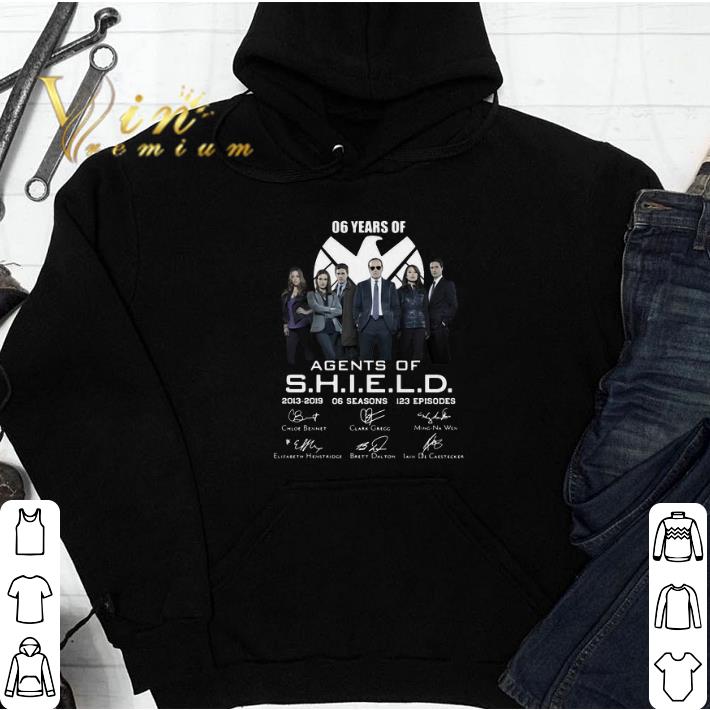 Original 06 years of Agents Of SHIELD 2013-2019 06 seasons signatures shirt
