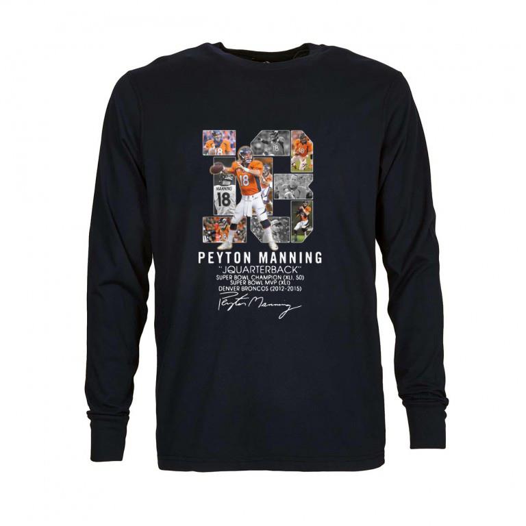 Original 18 Peyton Manning Quarterback Denver Broncos 2012-2015 signature shirt