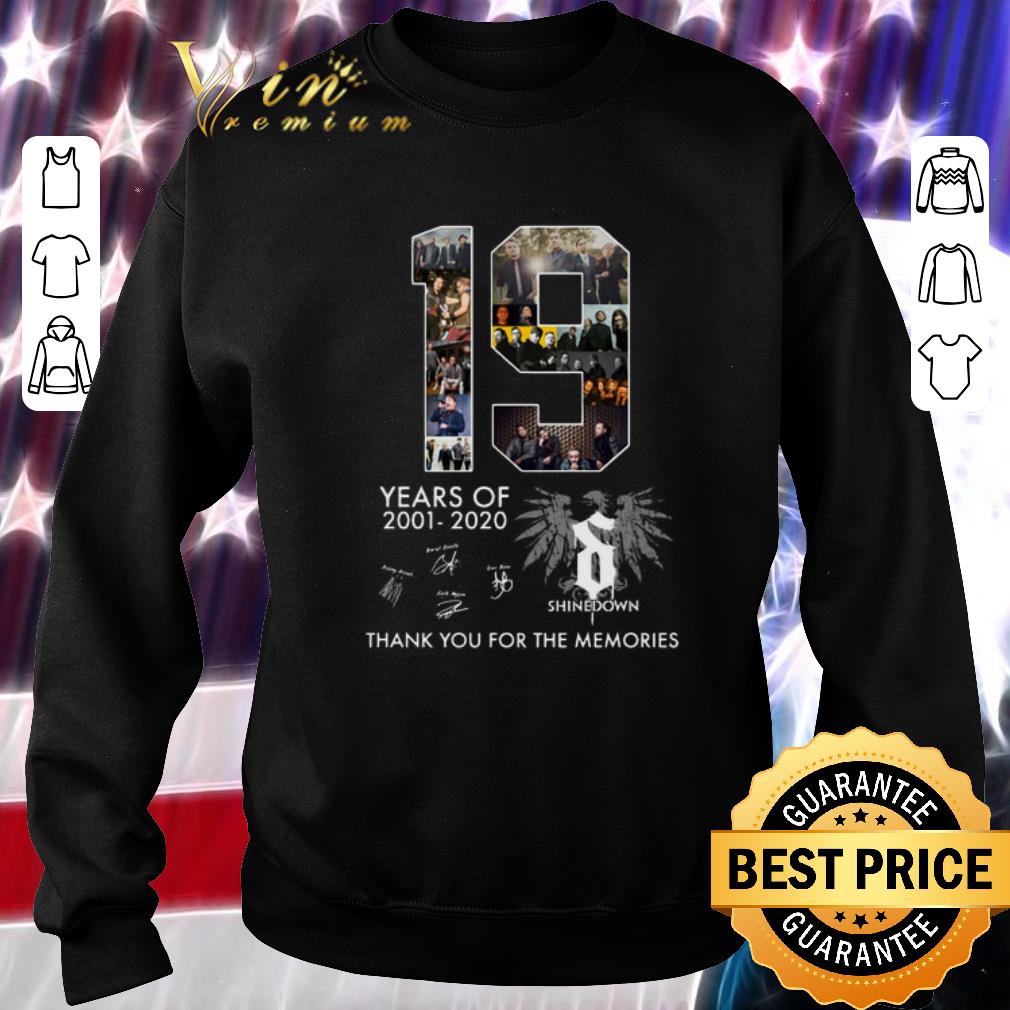 Original 19 Years of Shinedown 2001-2020 thank you for the memories shirt 6 Original 19 Years of Shinedown 2001-2020 thank you for the memories shirt