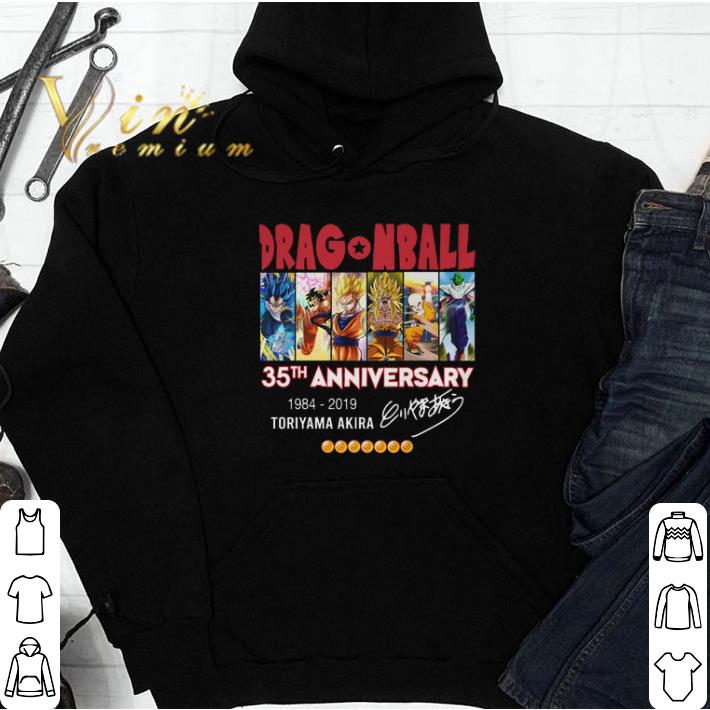 Original DragonBall Z 35th anniversary 1984-2019 Toriyama Akira Signature shirt