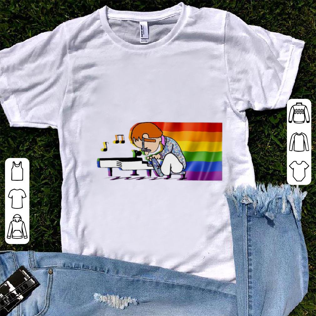 Original Elton John And Piano Rocketman LGBT shirt