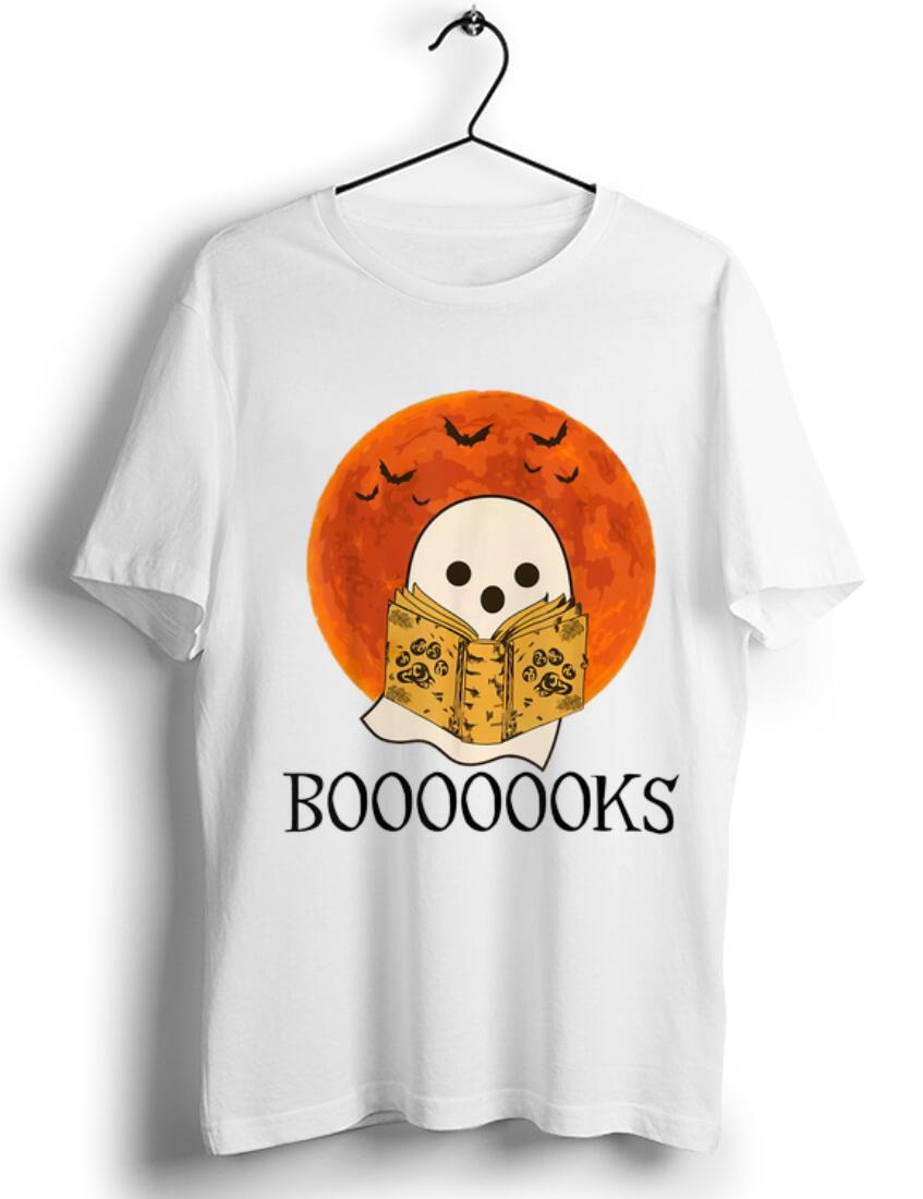 Original Ghost Read Booooooks Sunset Halloween shirt