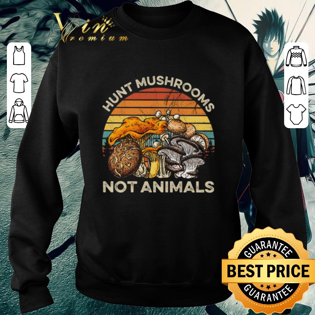 Original Hunt mushrooms not animals vintage shirt