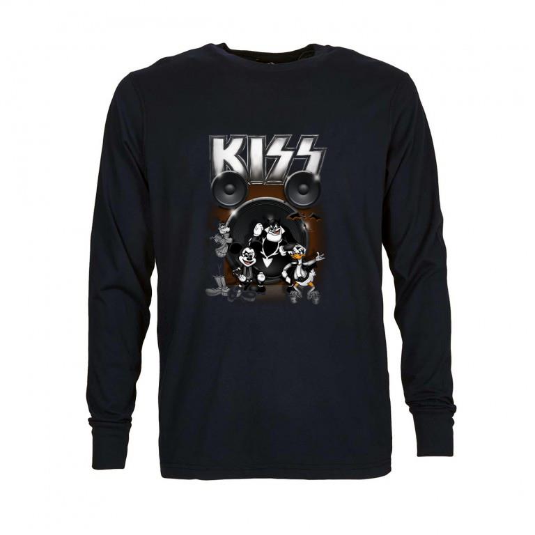 Original Kiss Mickey mouse characters shirt