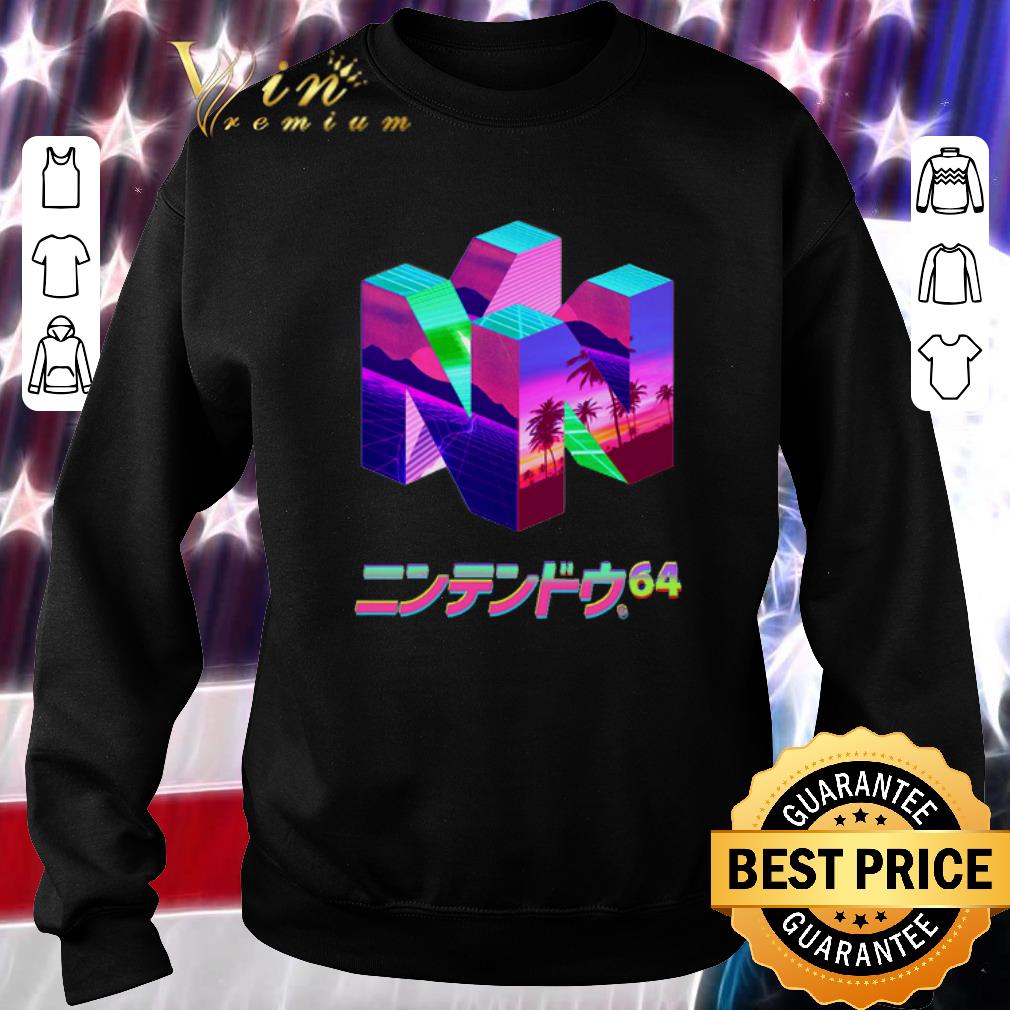 Original Nintendo 64 Vaporwave shirt 6 Original Nintendo 64 Vaporwave shirt