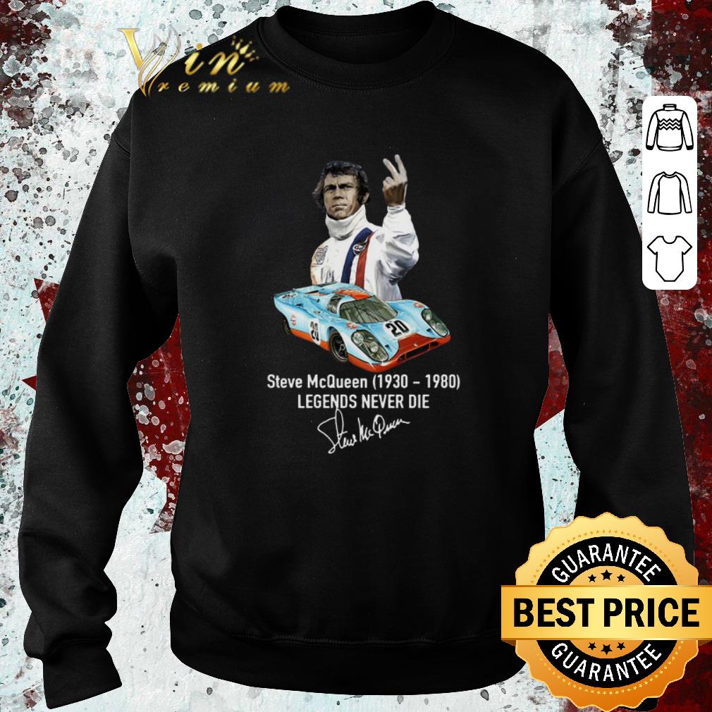 Original Steve Mcqueen 1930-1980 legends never die signature shirt