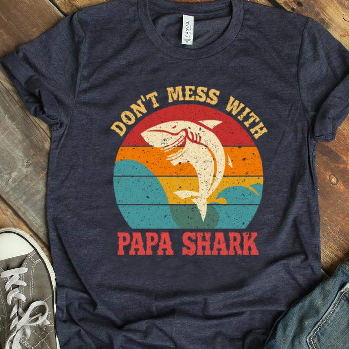 Original Vintage Don’t Mess With Papa Shark shirt