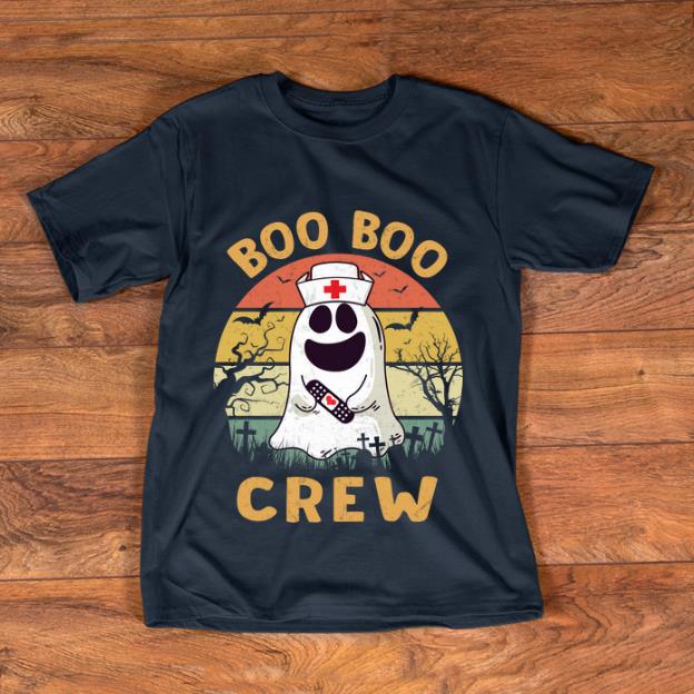 Original Vintage Halloween Ghost Boo Boo Crew Nurse shirt