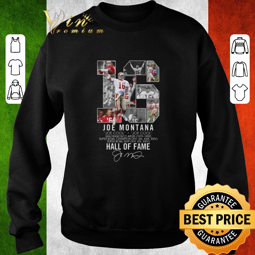 Premium 16 Joe Montana Joe cool San Francisco 49ers signature shirt 6 Premium 16 Joe Montana Joe cool San Francisco 49ers signature shirt