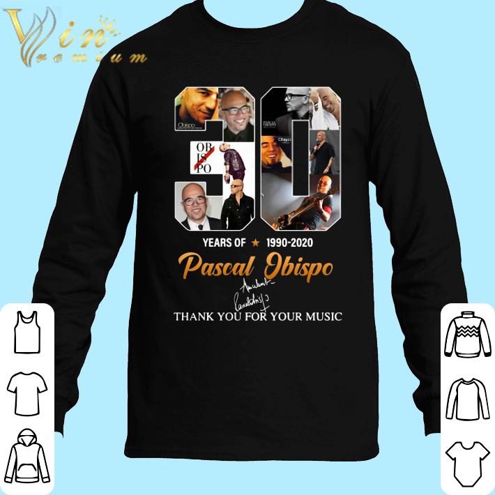 Premium 30 Years of Pascal Obispo 1990-2020 thank you for your music shirt 6 Premium 30 Years of Pascal Obispo 1990-2020 thank you for your music shirt
