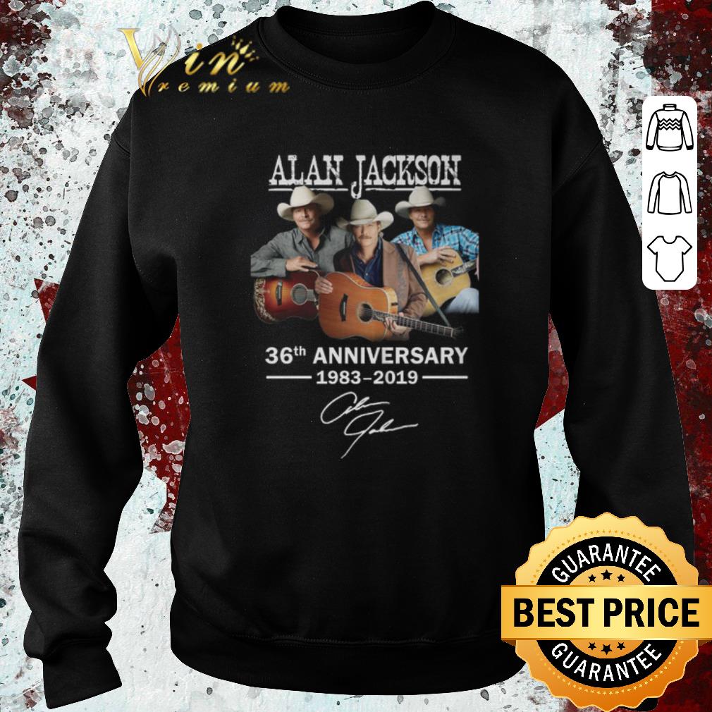 Premium Alan Jackson 36th anniversary 1983-2019 signature shirt 6 Premium Alan Jackson 36th anniversary 1983-2019 signature shirt