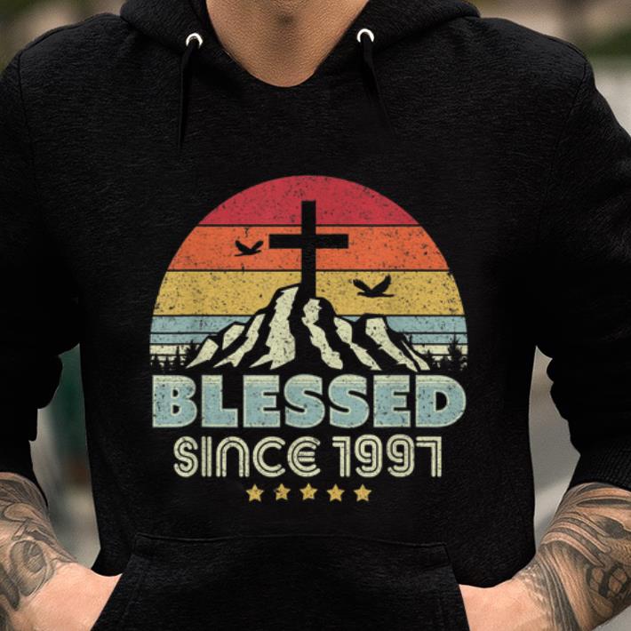  Premium Blessed Since 1997 Holy Cross Vintage shirt
