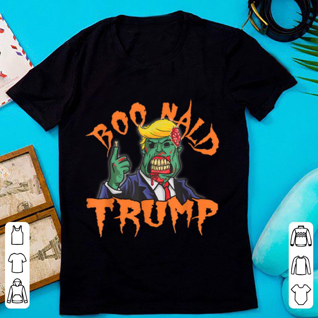 Premium Boo-nald Trump Halloween 2019 Zombie Trump Funny Tee shirt