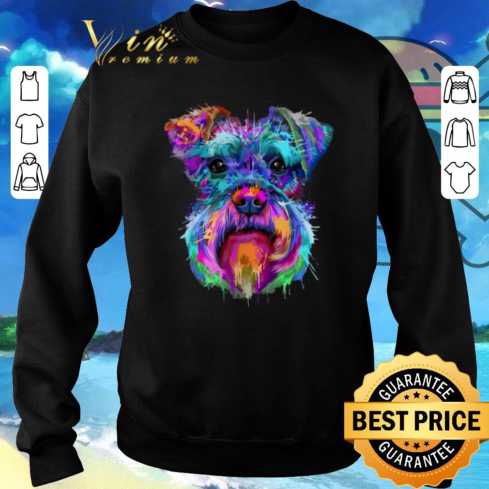 Premium Colorful Schnauzer shirt 6 Premium Colorful Schnauzer shirt