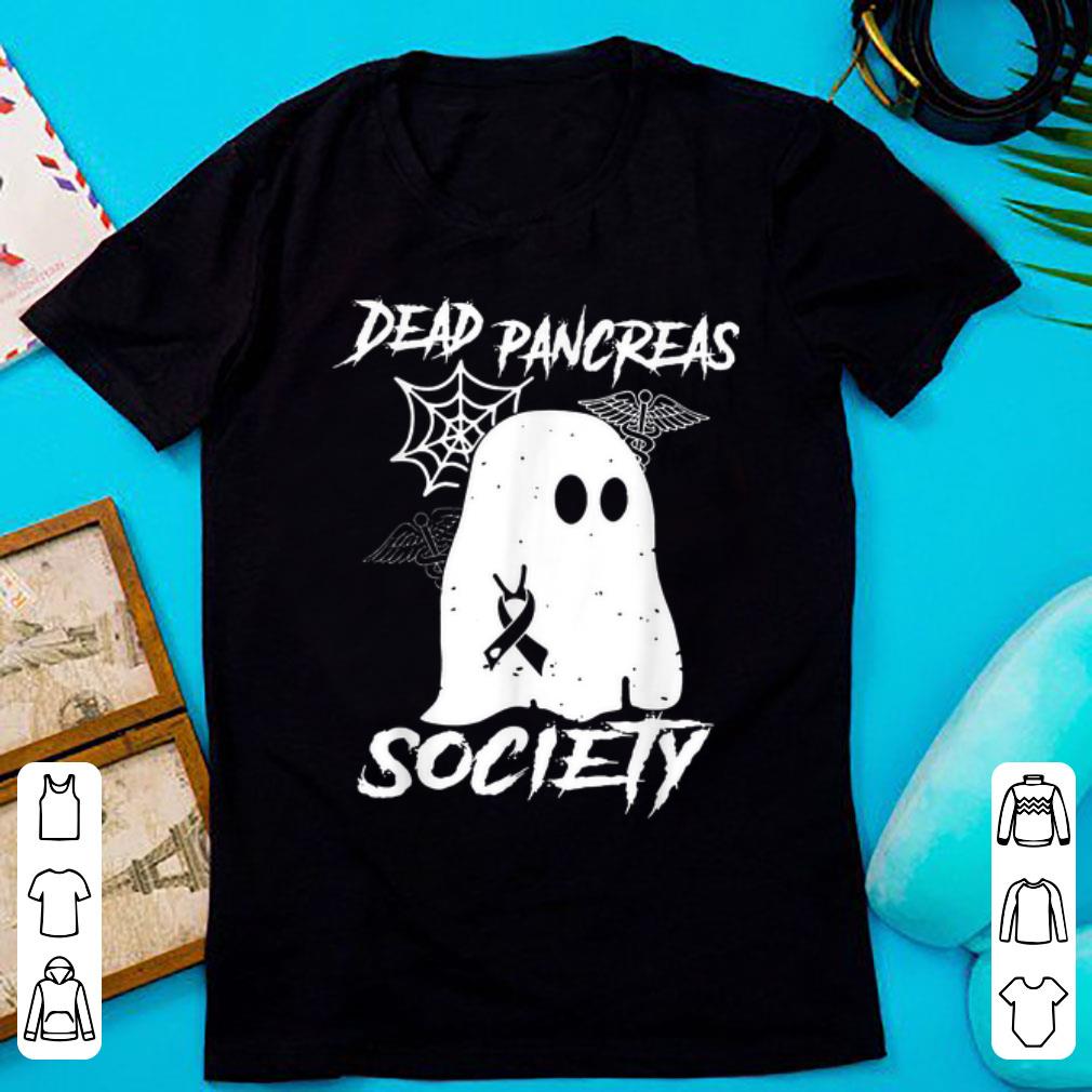 Premium Ghost Halloween Diabetes Awareness Dead Pancreas Society shirt