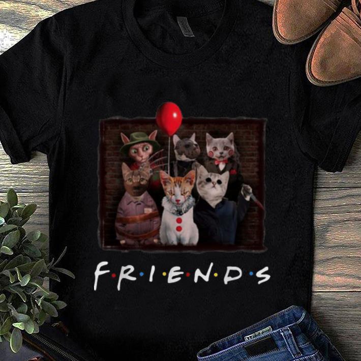 Premium Halloween Cat In Horror Movie Character Friends TV Show shirt
