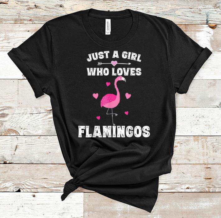 Premium Just A Girl Who Loves Flamingos shirt