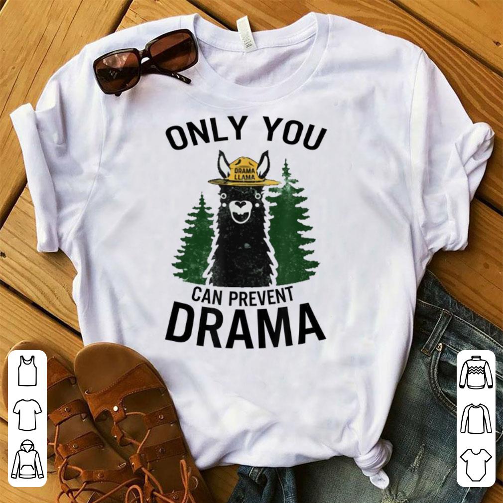 Premium Llama Camping Only You Can Prevent Drama shirt