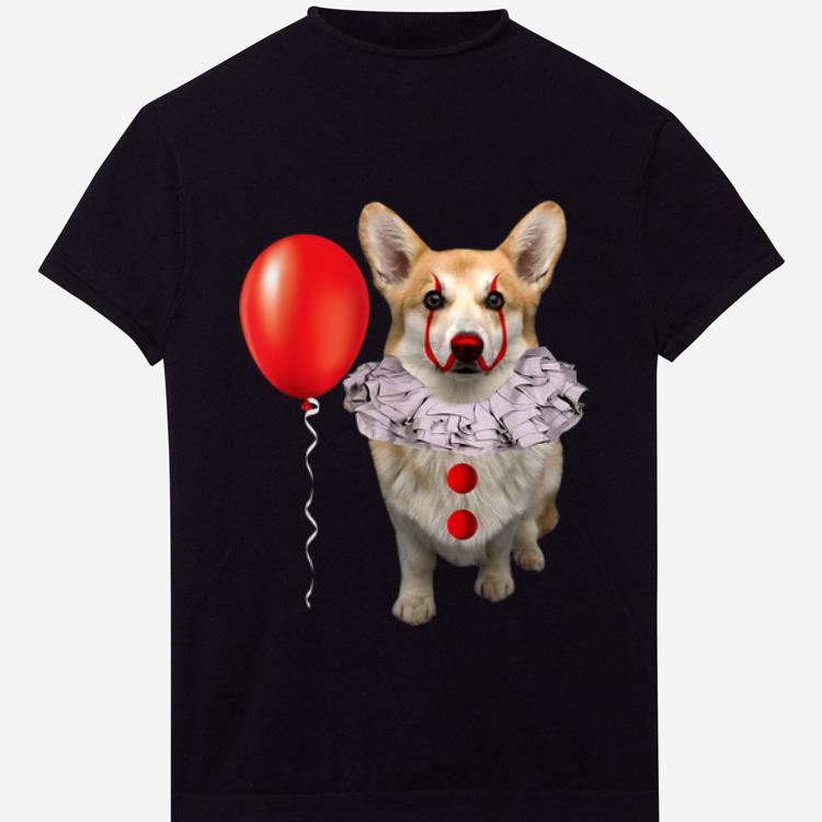 Pretty Corgi Scary Clown Funny Corgi Halloween shirt