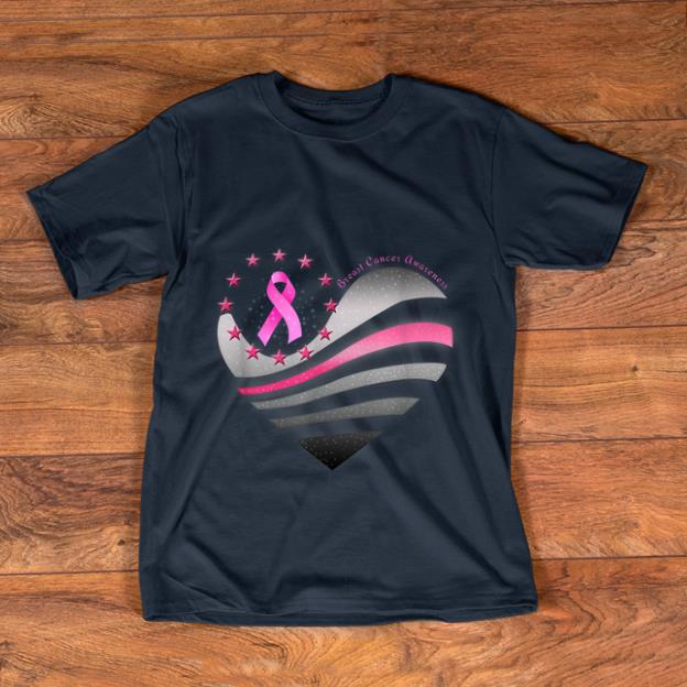 Pretty Heart Ribbon Breast Cancer Awareness shirt