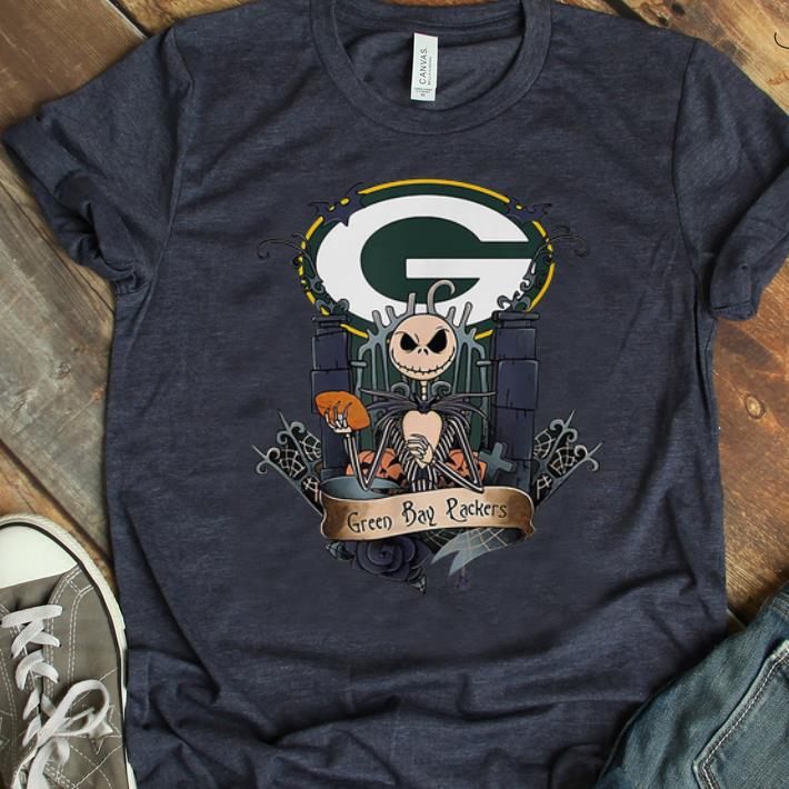 Pretty Jack Skellington Halloweens Green Bay Packer NFL shirt
