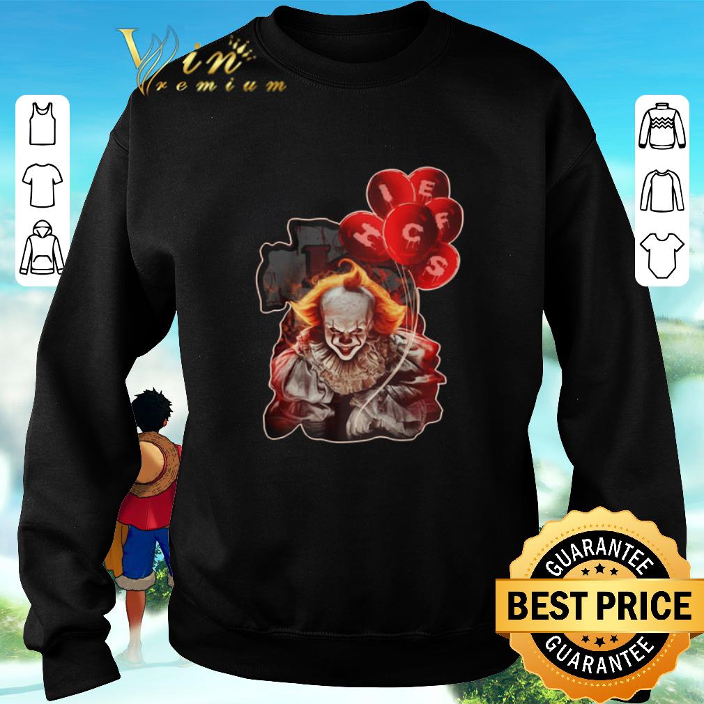 Pretty Pennywise It holding balloon Kansas City Chiefs shirt 6 Pretty Pennywise It holding balloon Kansas City Chiefs shirt