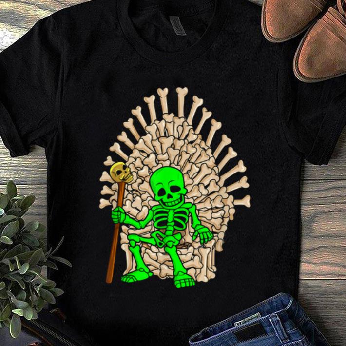 Pretty Skeleton Bones Throne Funny Halloween shirt