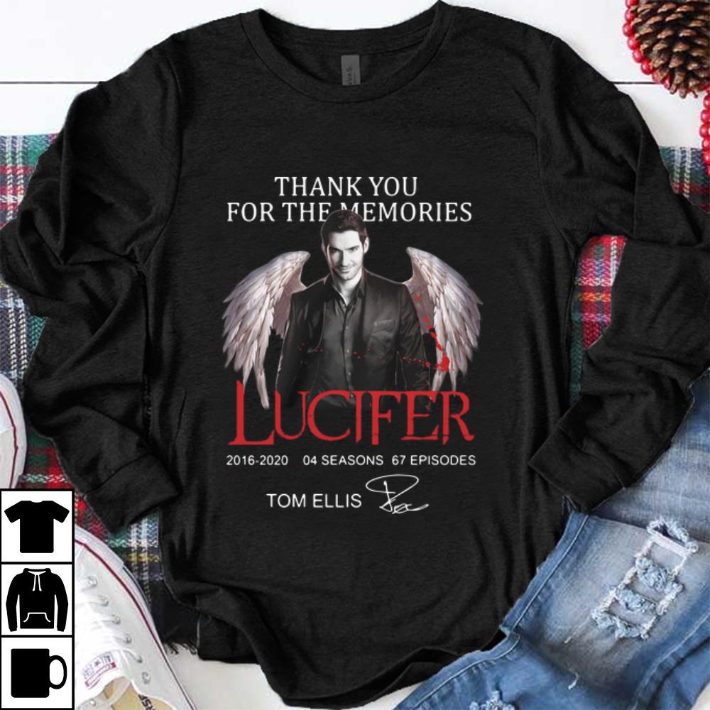 Pretty Thank You For The Memories Lucifer Tom Ellis Signature shirt