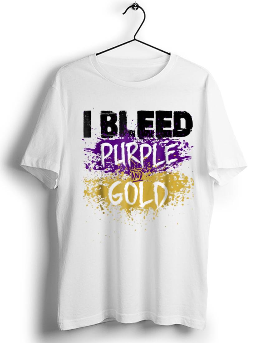 Top I Bleed Purple And Gold shirt