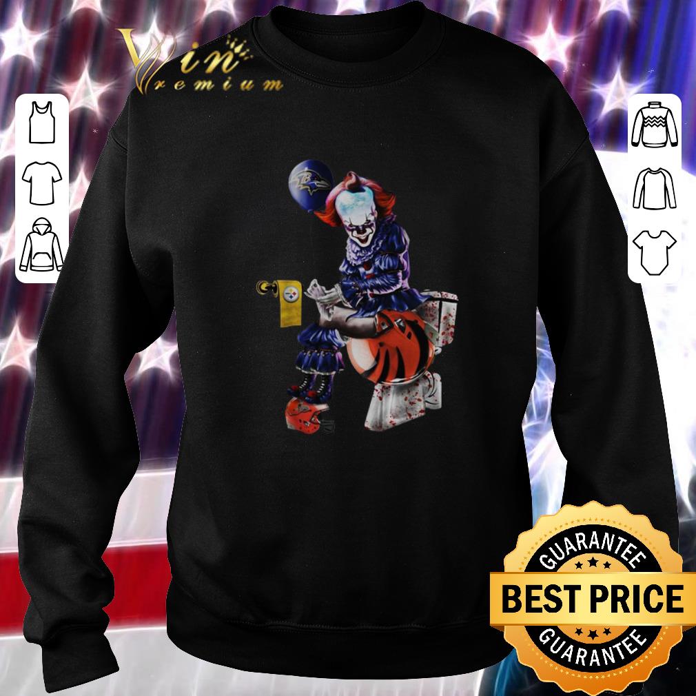 Top Pennywise Baltimore Ravens Steelers Cincinnati Bengals toilet shirt 6 Top Pennywise Baltimore Ravens Steelers Cincinnati Bengals toilet shirt