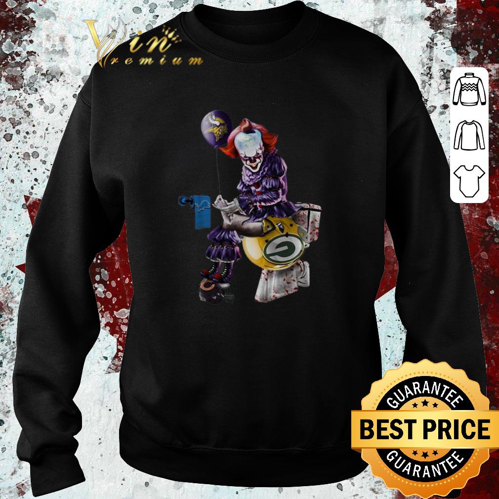 Top Pennywise Minnesota Vikings Detroit Lions Packers toilet shirt