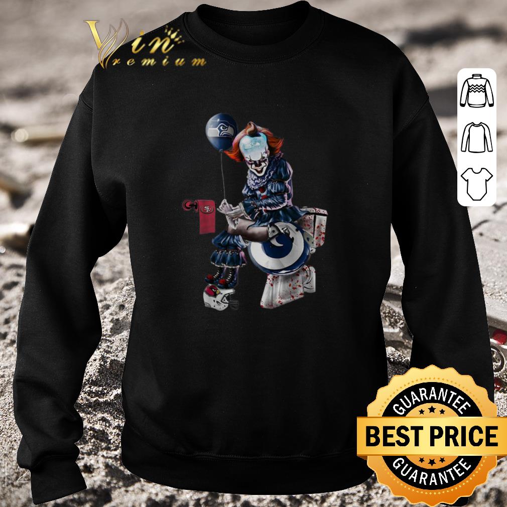 Top Pennywise Seattle Seahawks 49ers Los Angeles Rams toilet shirt