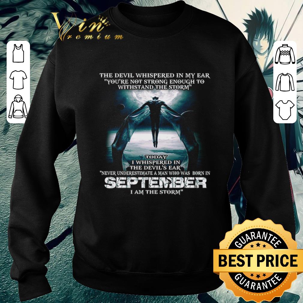 Top The devil's ear never underestimate a man who was born september shirt