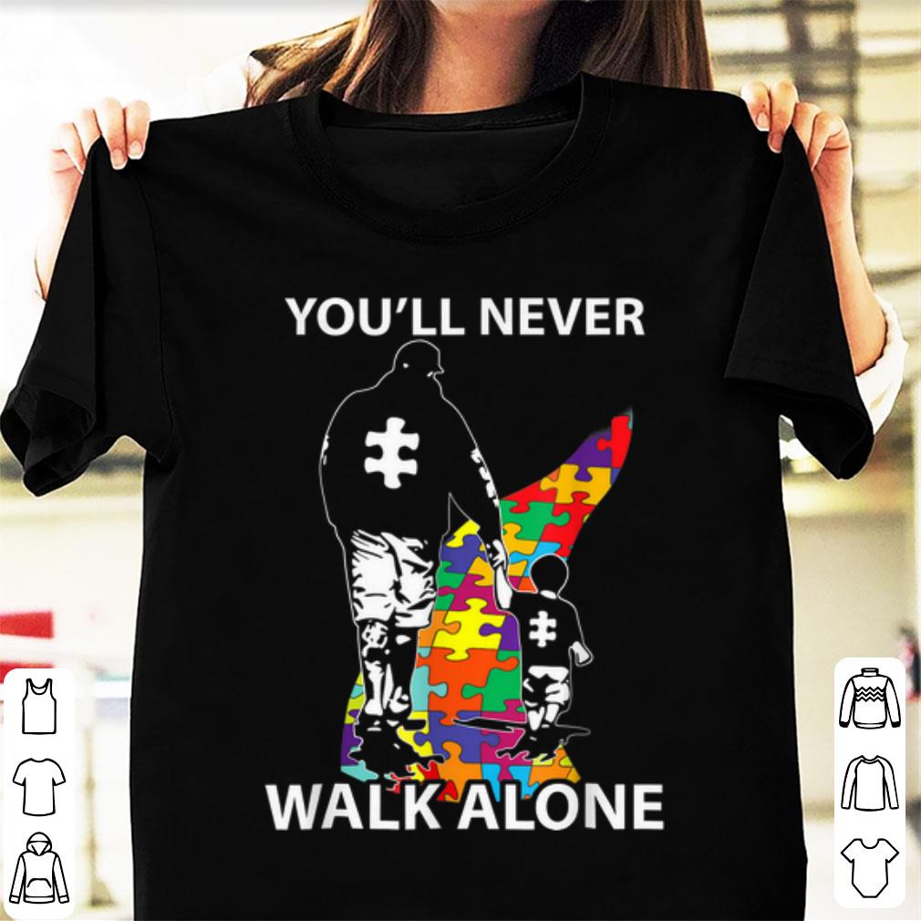 Top You'll Never Walk Alone Autism Awareness shirt