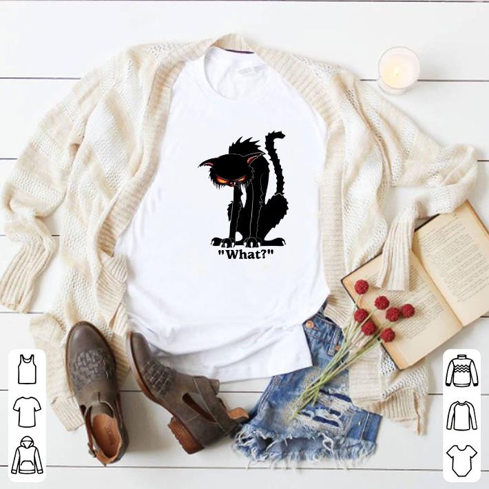 Awesome Grumpy black cat what shirt 6 Awesome Grumpy black cat what shirt
