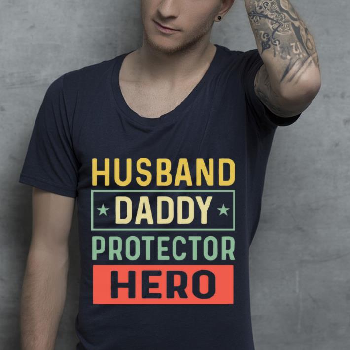 Awesome Husband Daddy Protector Hero Vintage shirt