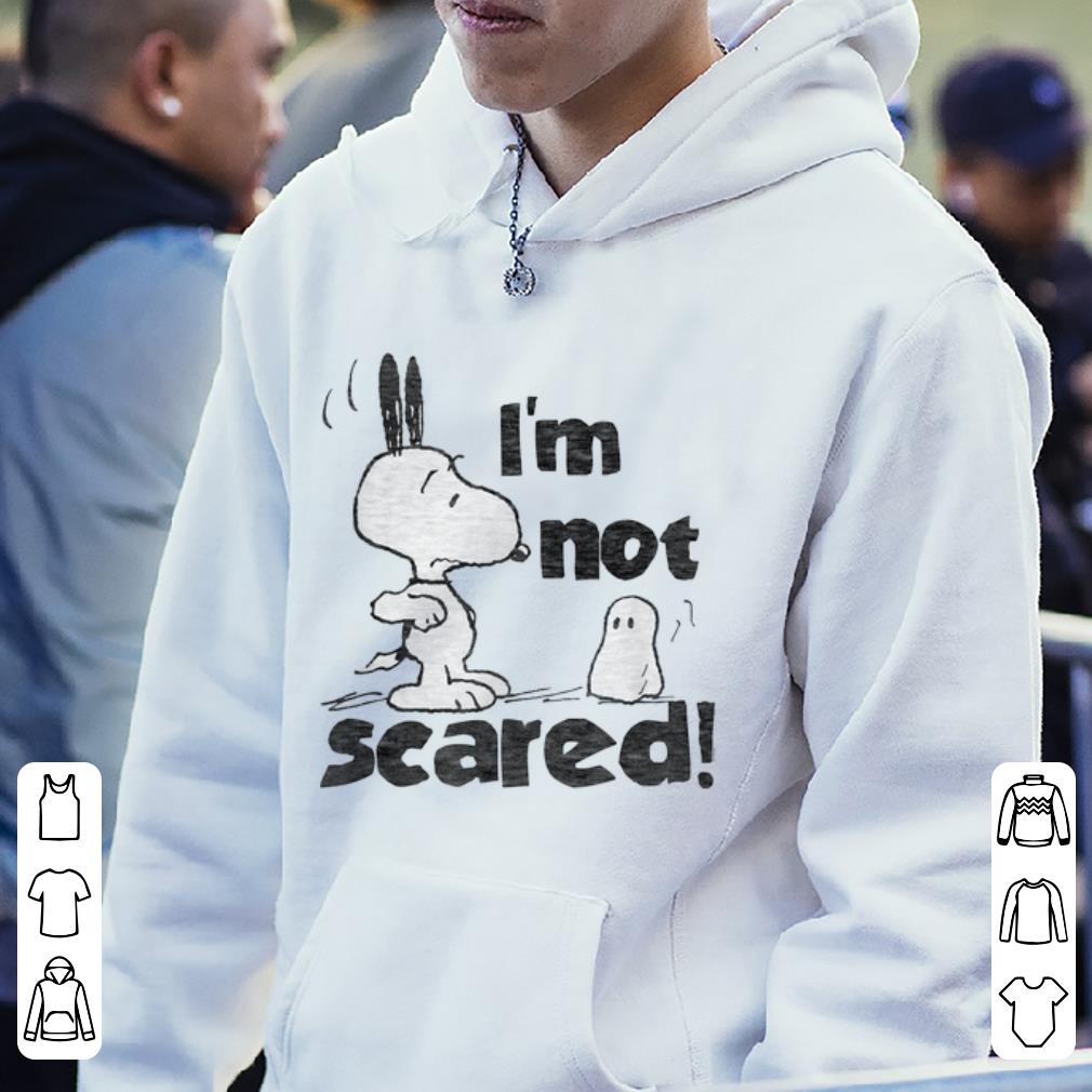Awesome Peanuts Halloween Snoopy I'm Not Scared shirt