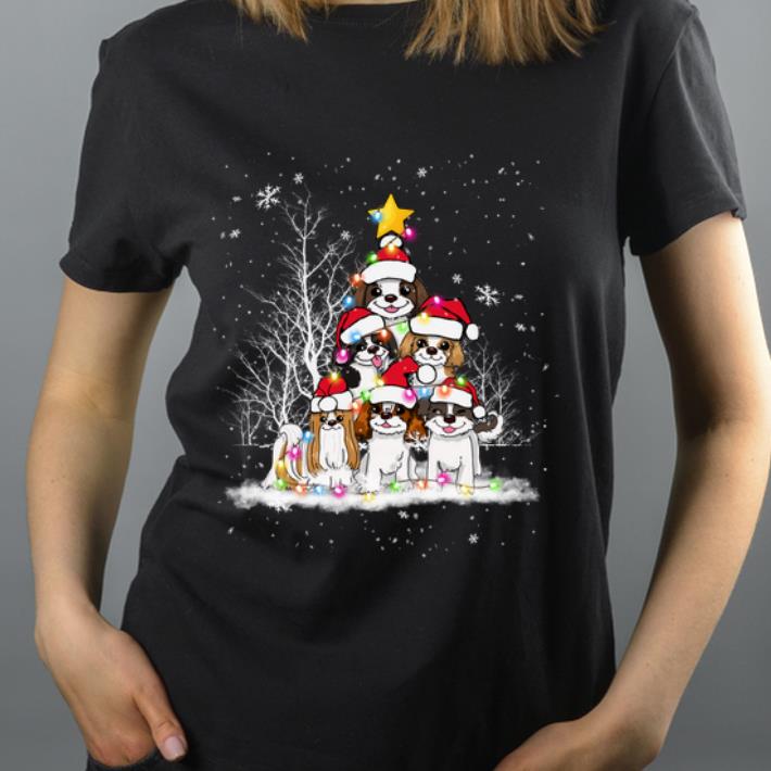 Awesome Shih Tzu Christmas Tree Dog Lovers shirt