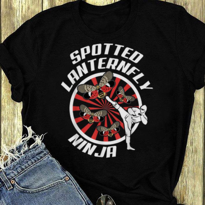 Awesome Spotted Lanternfly Insects Ninja Warrior shirt
