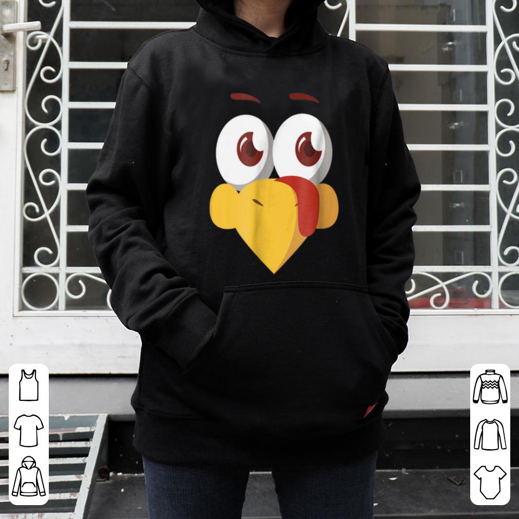 Awesome Turkey Face Thanksgiving Halloween Costume shirt