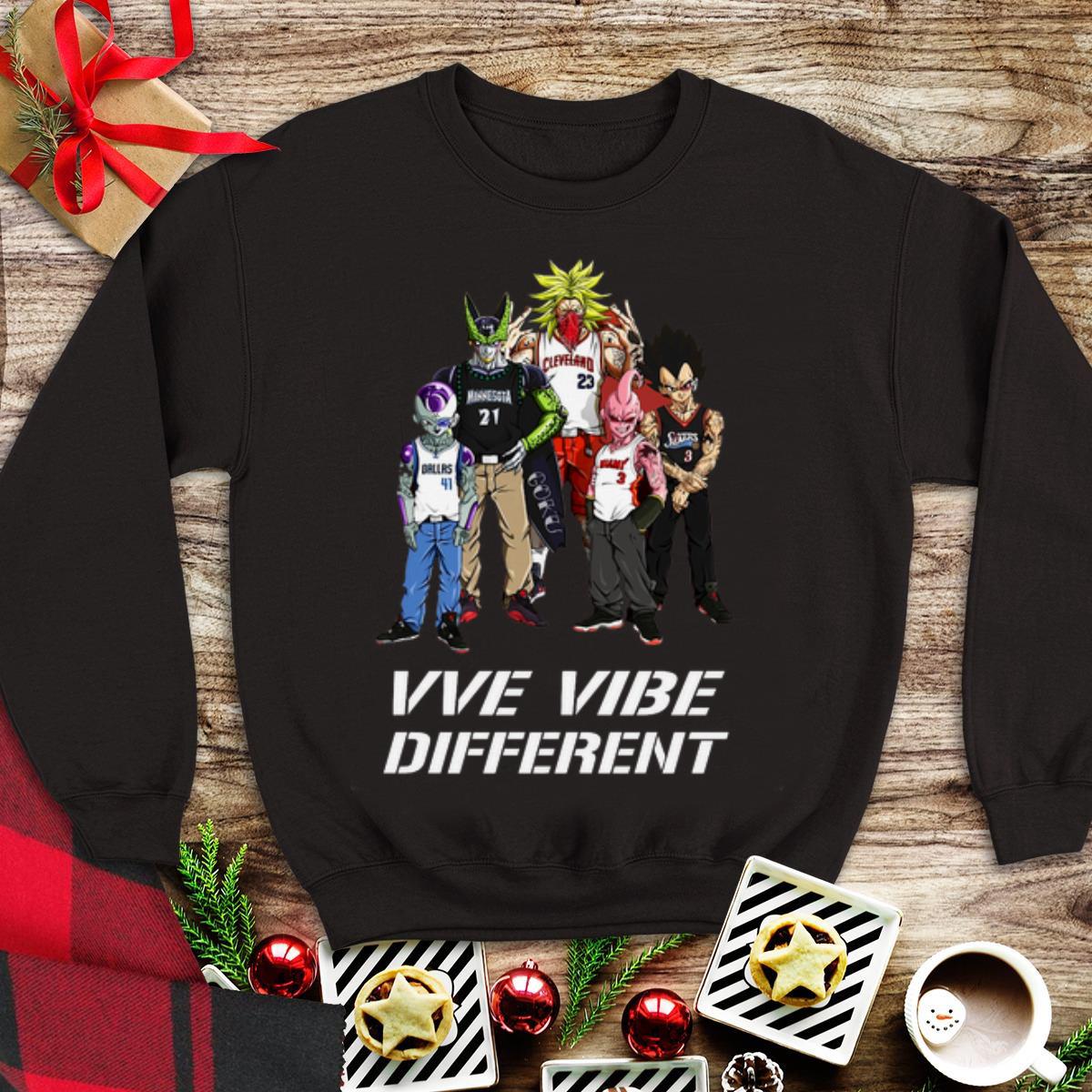Awesome VVe Vibe Different MLB Dragon Ball Characters shirt