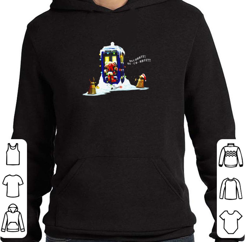 Funny Doctor Who police box Dalek decorate shirt