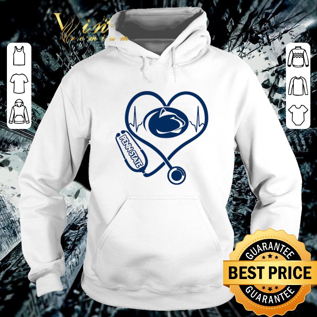 Funny Stethoscope Penn State Nittany Lions heart nurse shirt