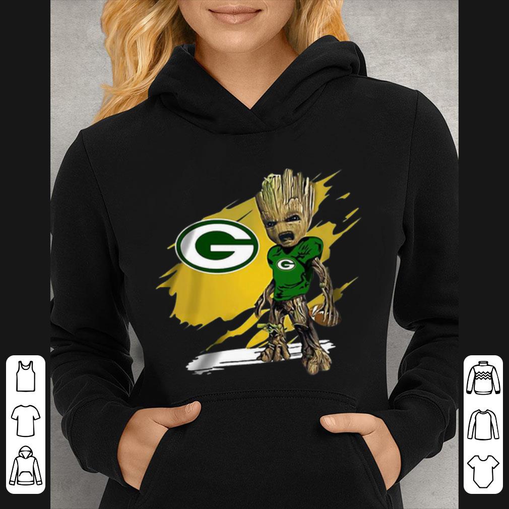 Great Green Bay Packers Baby Groot shirt