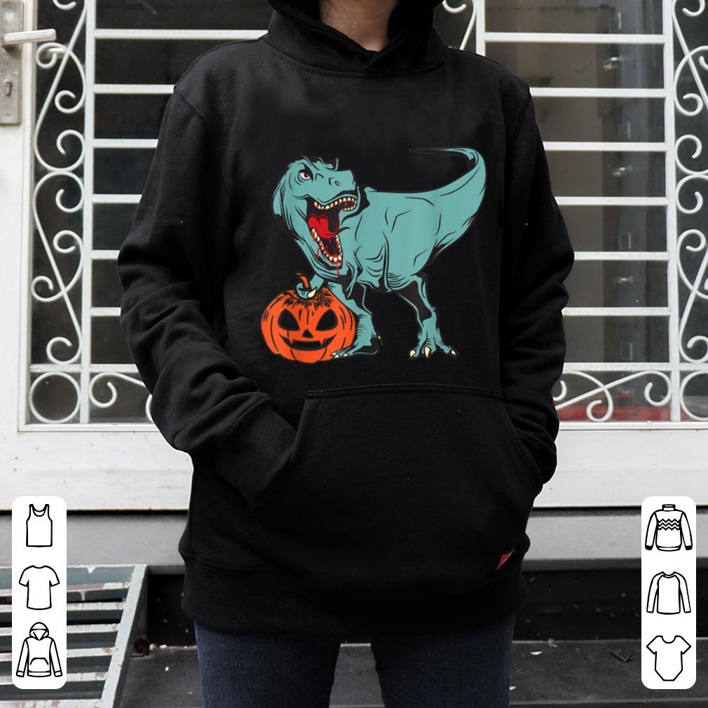 Hot Halloween Pumpkin Dinosaur Trex shirt
