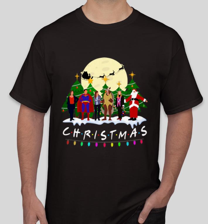 Nice Friends Characters Superman Santa Claus Christmas shirt