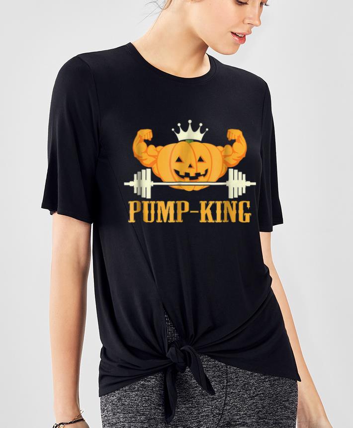 Nice Halloween Pumpkin Weightlifting Workout Gym shirt