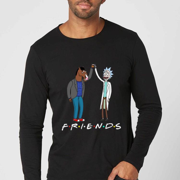 Nice Rick Morty and Bojack Horseman Friends shirt