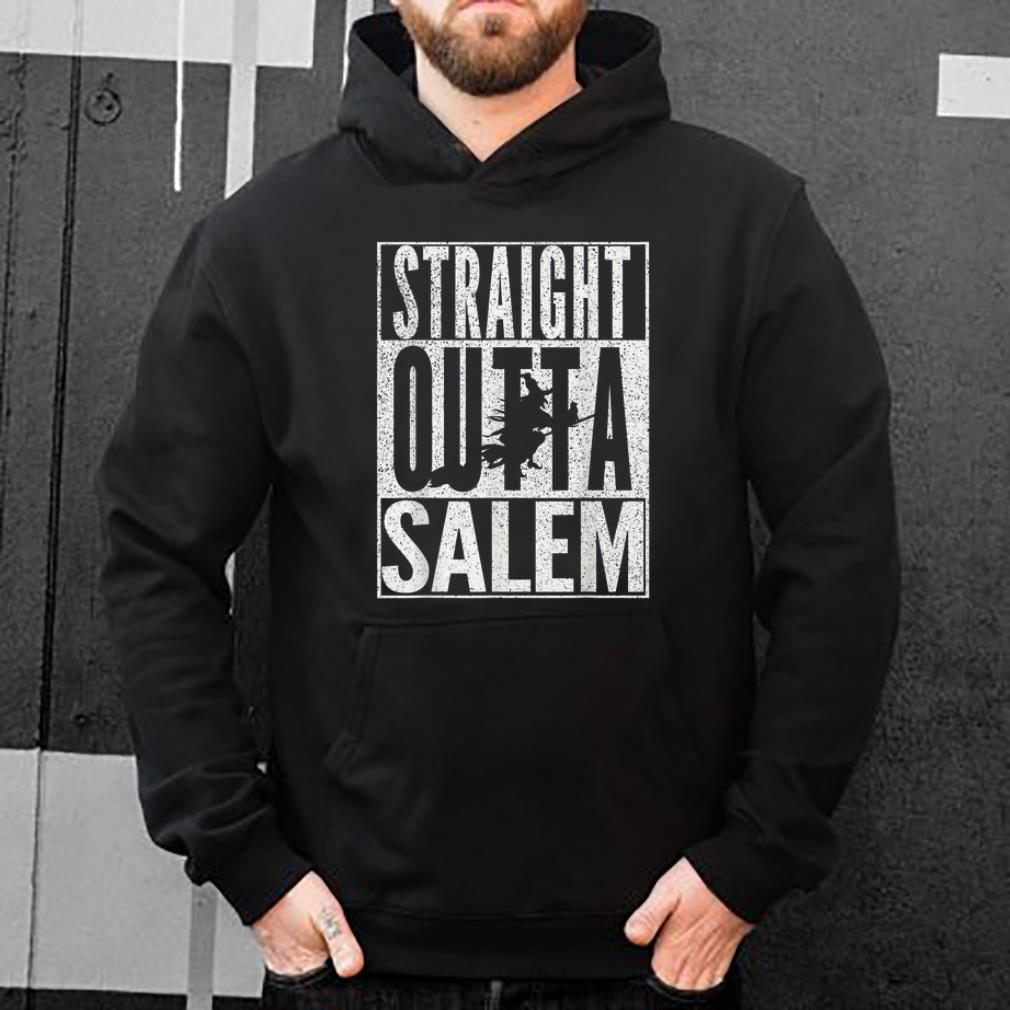 Nice STRAIGHT OUTTA SALEM Halloween Witch Black Cat shirt