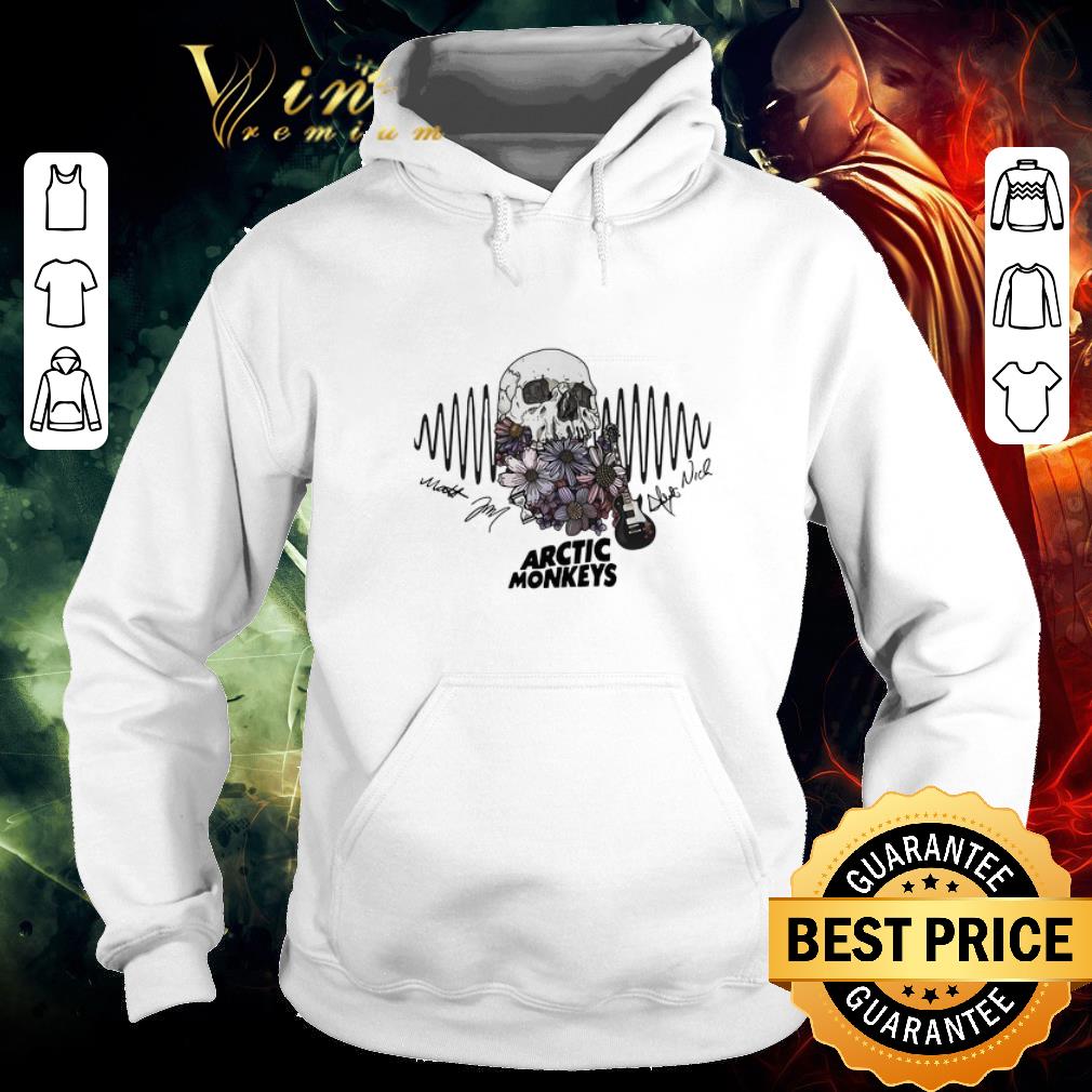 Nice Skull Arctic Monkeys signatures shirt 2 Nice Skull Arctic Monkeys signatures shirt